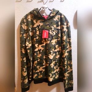 NWT GUESS Camo Hoodie Youth sz 16